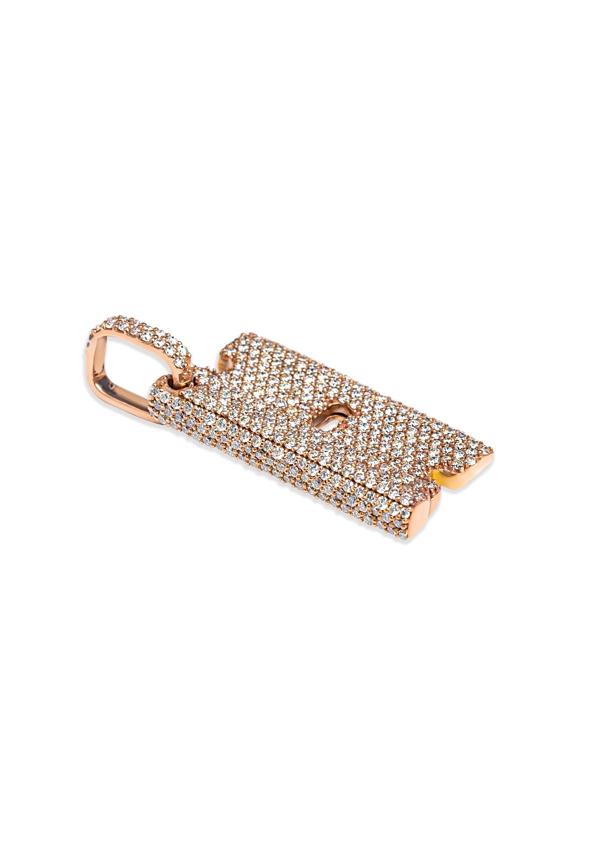 Diamond Razor Pendant view 2