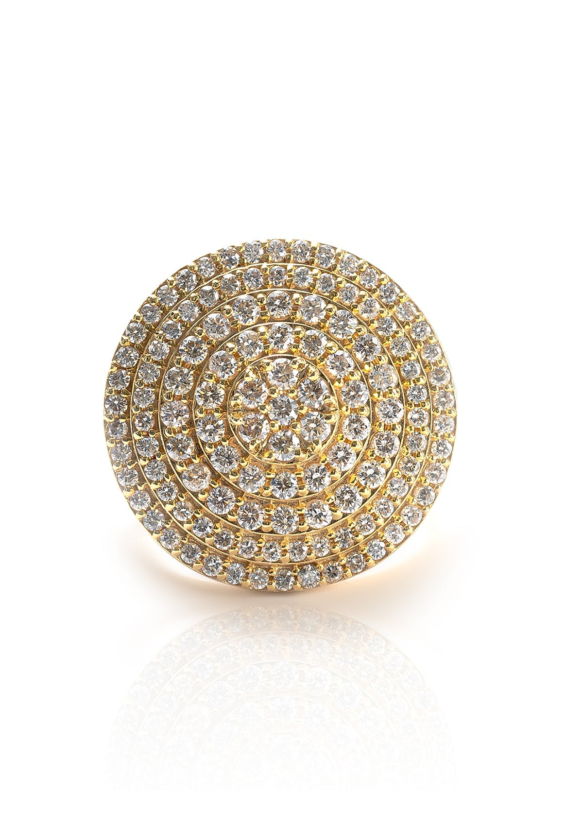 Round Ring with Diamonds
