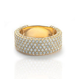 Diamond Wedding Band, 14K Yellow Gold 4.25ct