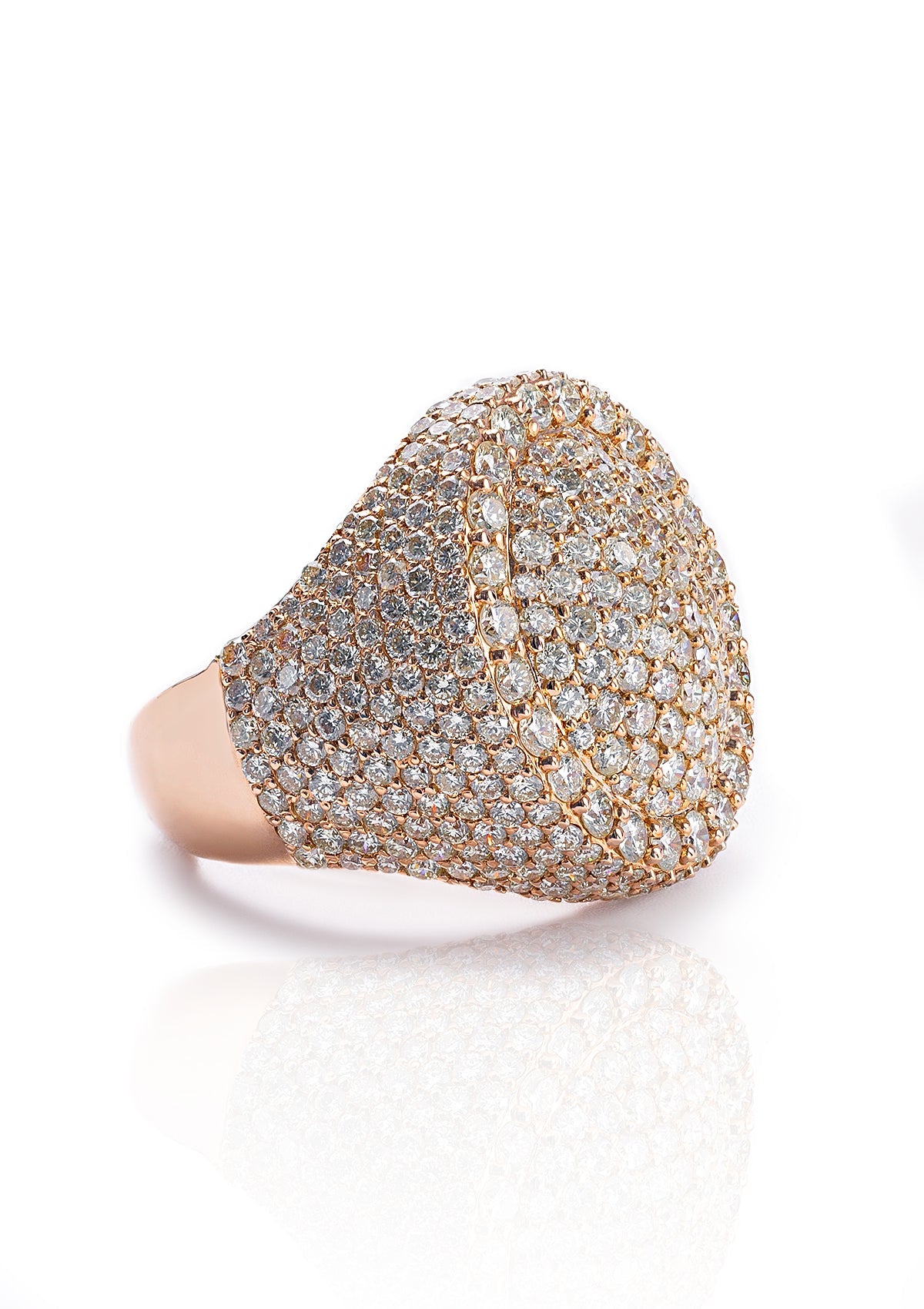 Diamond Oval Ring view 2