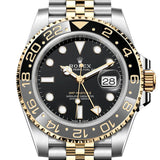 Rolex GMT-Master II 40mm Yellow Rolesor Black Dial Grey-Green Cerachrom Bezel Oyster Bracelet – 126713GRNR