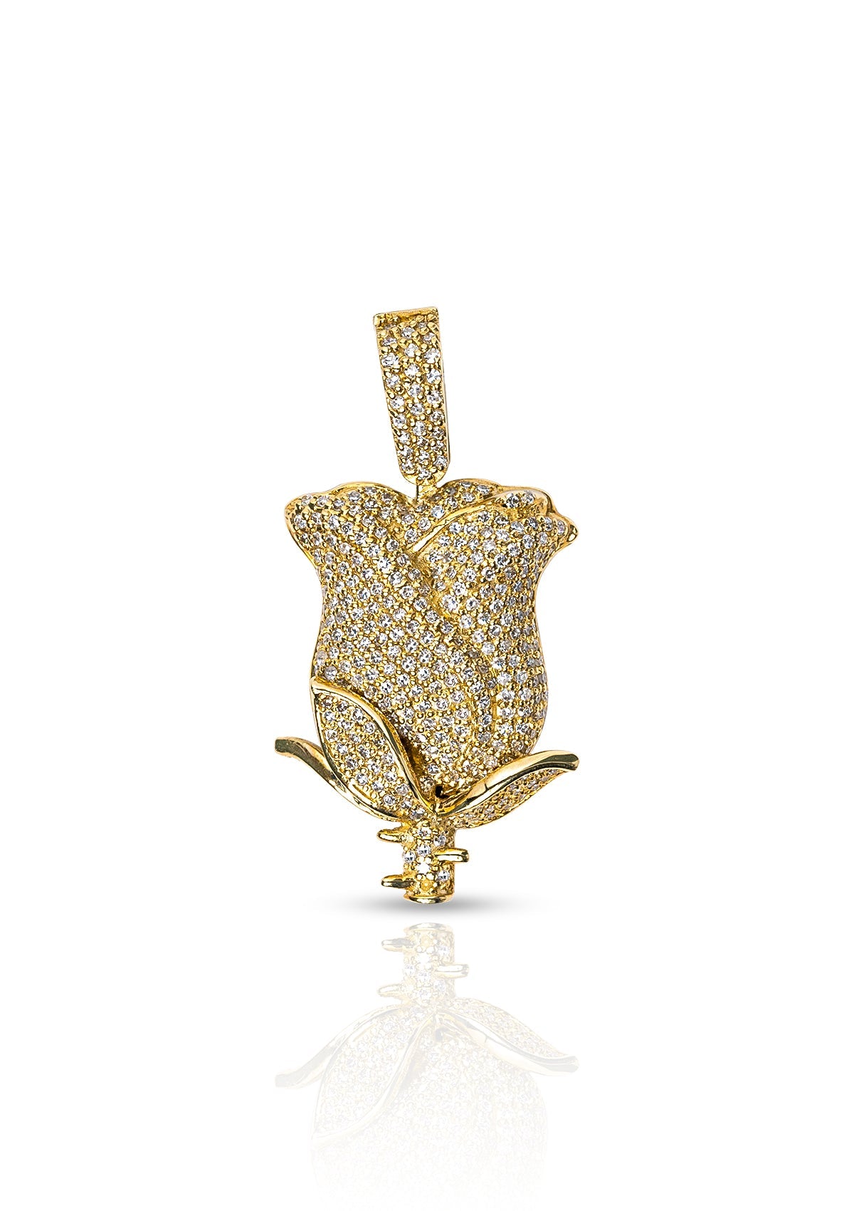Diamond Rose Pendant