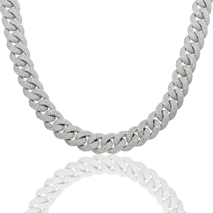 Flower Setting Diamond Cuban