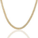 Mini Diamond Cuban Link, 14K Yellow Gold 7.50ct