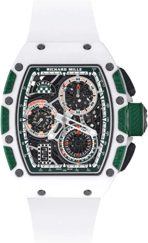 Richard Mille Flyback Chronograph Le Mans Classic Limited Edition Carbon Openworked Dial – RM72-01
