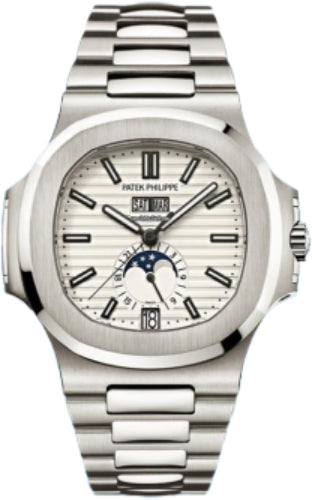 Patek Philippe Nautilus Moon Phase 40.5mm Stainless Steel White Dial – 5726/1A-010