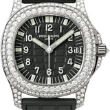 Patek Philippe Aquanaut Luce 35mm White Gold Black Dial Diamond Bezel – 5069G-001