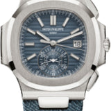 Patek Philippe Nautilus Chronograph White Gold Blue-Gray Dial – 5980/60G-001
