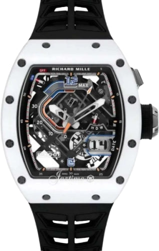 Richard Mille Declutchable Rotor 42mm White Ceramic Openworked Dial – RM30-01