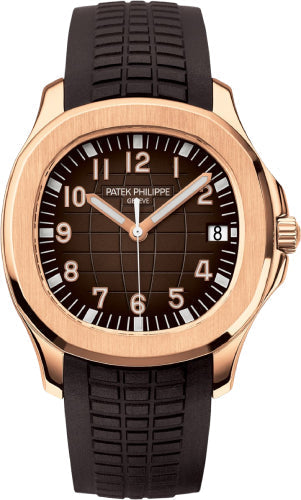 Patek Philippe Aquanaut 40.8mm Rose Gold Brown Dial Composite Strap – 5167R-001