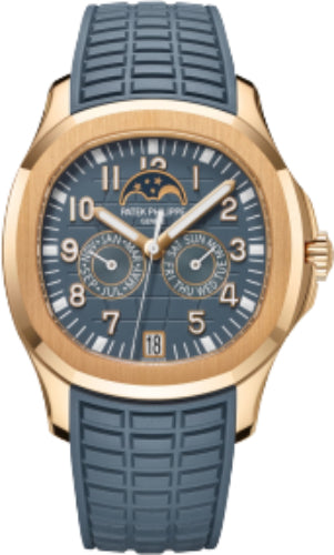 Patek Philippe Aquanaut Luce Annual Calendar 39mm Rose Gold Blue Dial Rubber Strap – 5261R-001