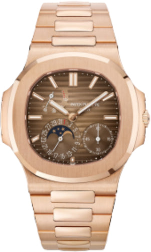 Patek Philippe Nautilus Moon Phases 40mm Rose Gold Brown-Black Dial – 5712/1R-001
