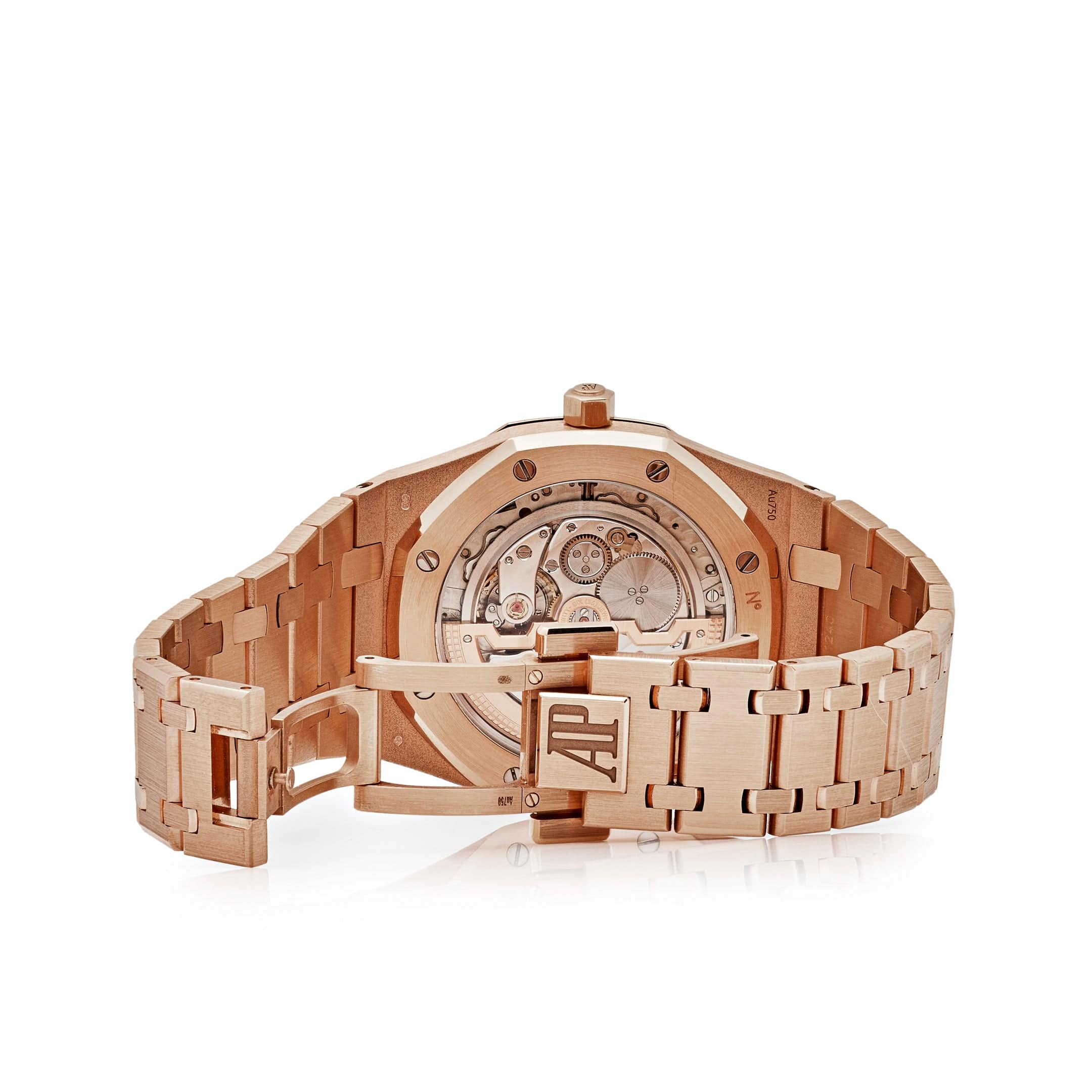 Audemars Piguet Royal Oak 15202OR.OO.1240OR.01 'Jumbo' Extra-Thin Rose Gold Blue Dial (2016) view 6