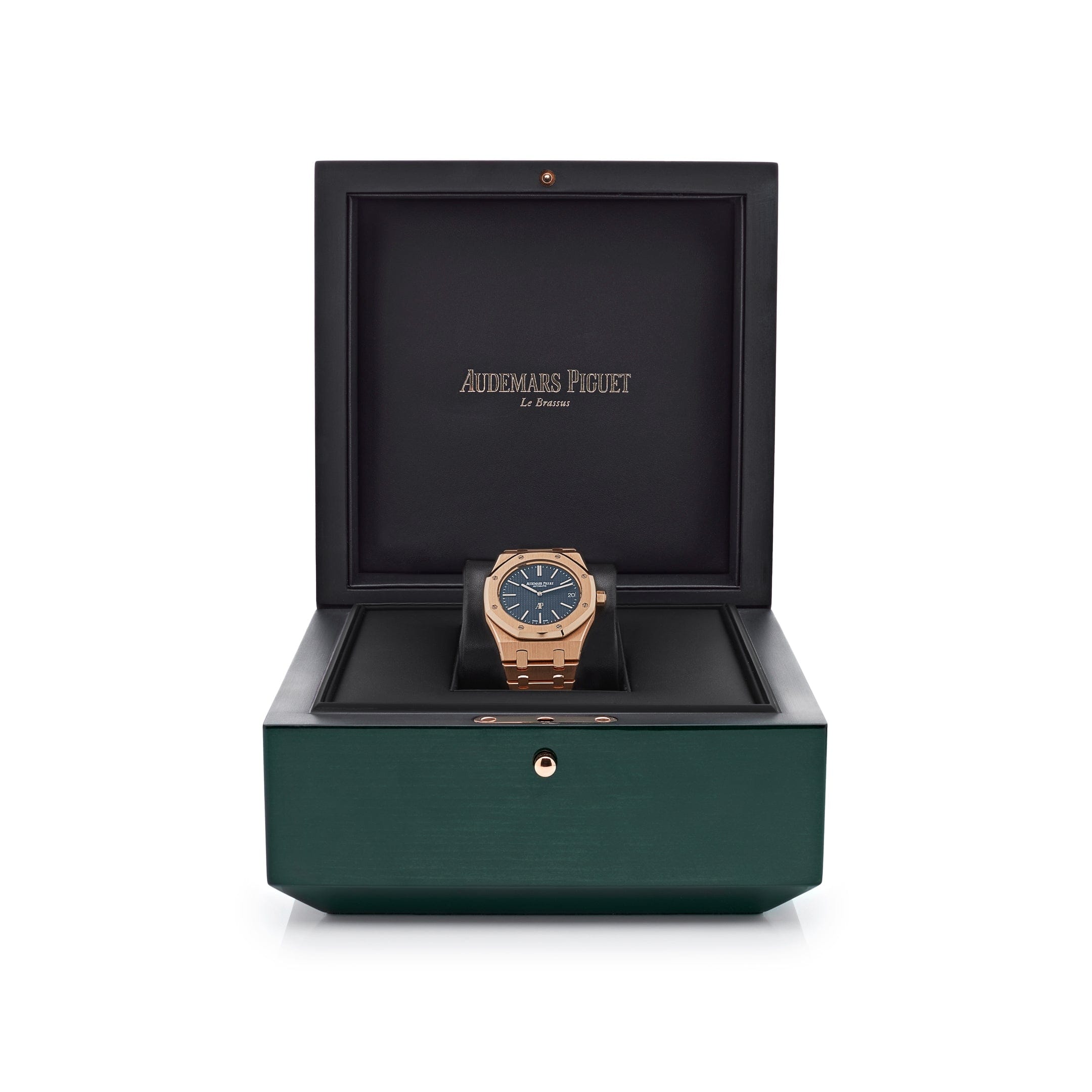 Audemars Piguet Royal Oak 15202OR.OO.1240OR.01 'Jumbo' Extra-Thin Rose Gold Blue Dial (2016) view 7