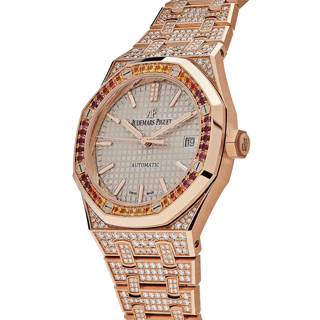 Audemars Piguet Royal Oak 15452OR.ZY.D038VE.01 Rose Gold and Diamonds (2021) view 2