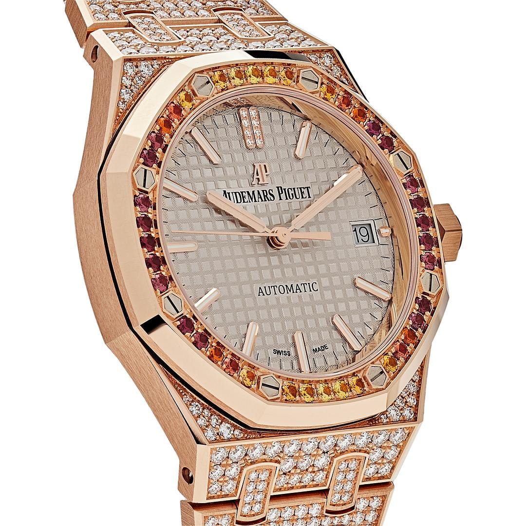 Audemars Piguet Royal Oak 15452OR.ZY.D038VE.01 Rose Gold and Diamonds (2021) view 3