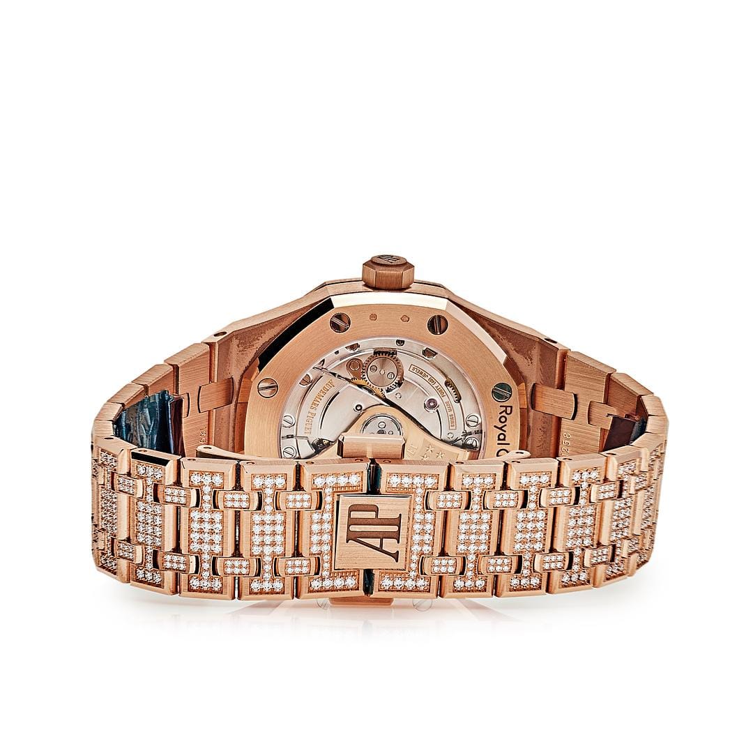 Audemars Piguet Royal Oak 15452OR.ZY.D038VE.01 Rose Gold and Diamonds (2021) view 4