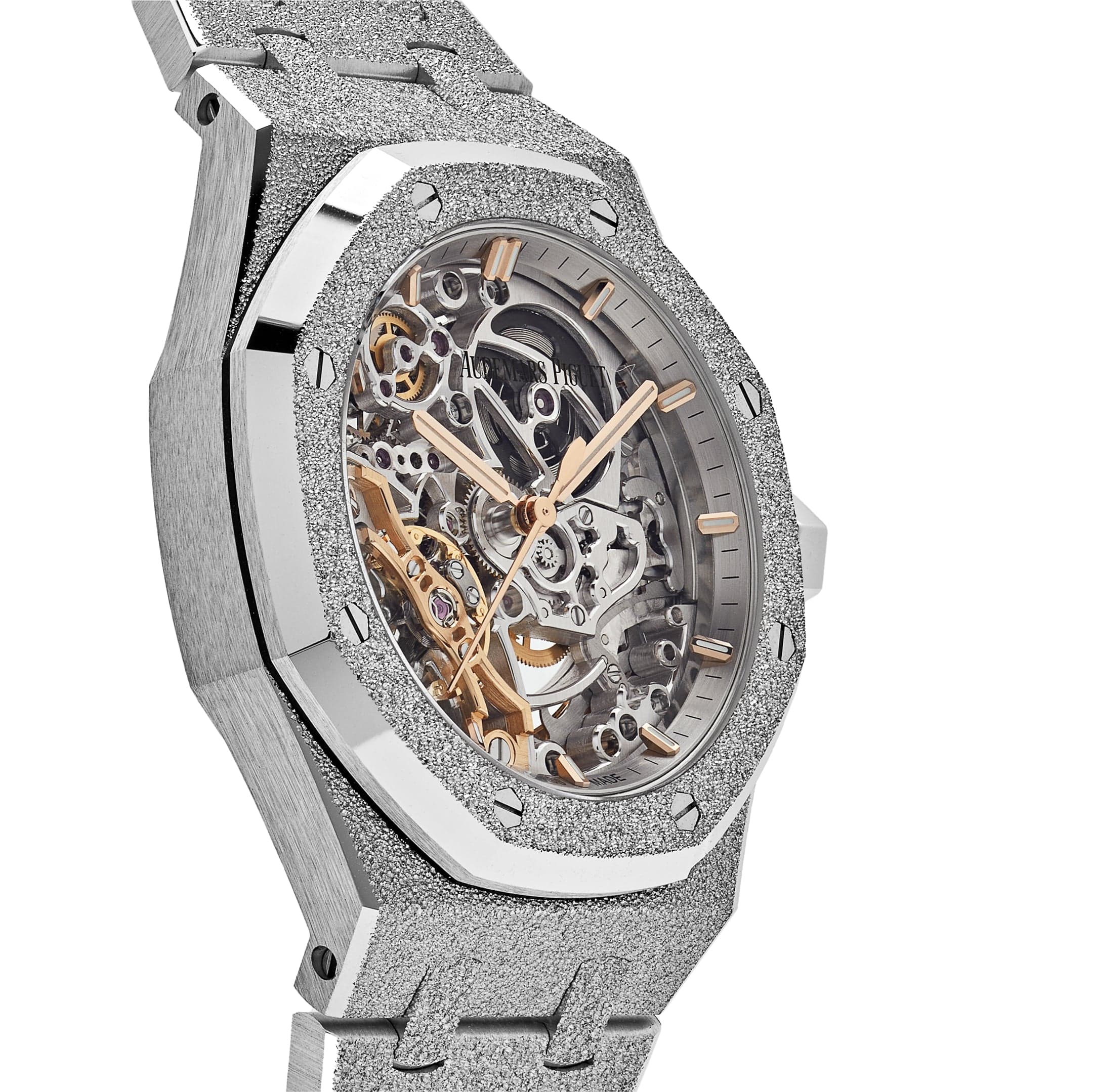 Audemars Piguet Royal Oak 15466BC.GG.1259BC.01 Double Balance Wheel Frosted White Gold (2023) view 5