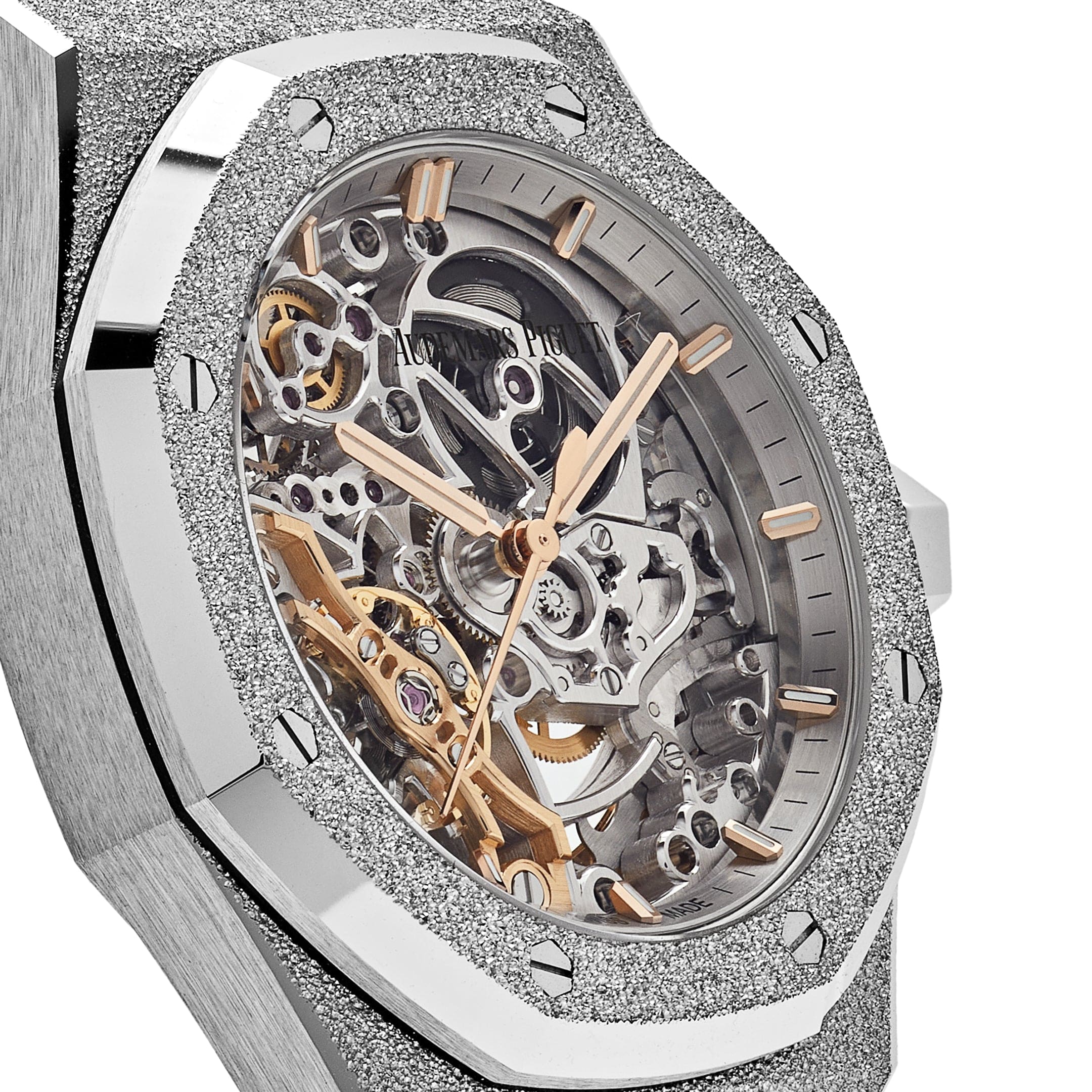 Audemars Piguet Royal Oak 15466BC.GG.1259BC.01 Double Balance Wheel Frosted White Gold (2023) view 6