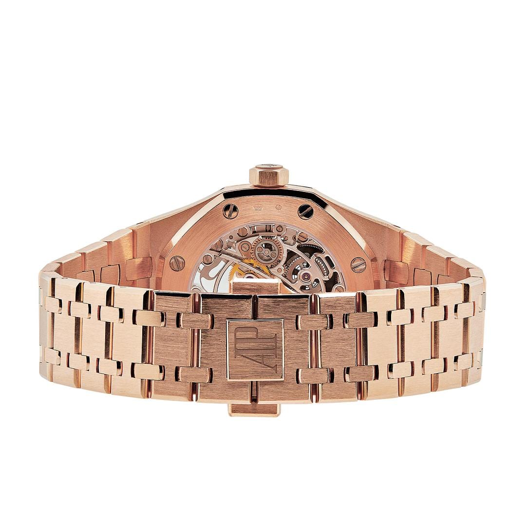 Audemars Piguet Royal Oak 15467OR.OO.1256OR.01 Double Balance Wheel Openworked Rose Gold view 4