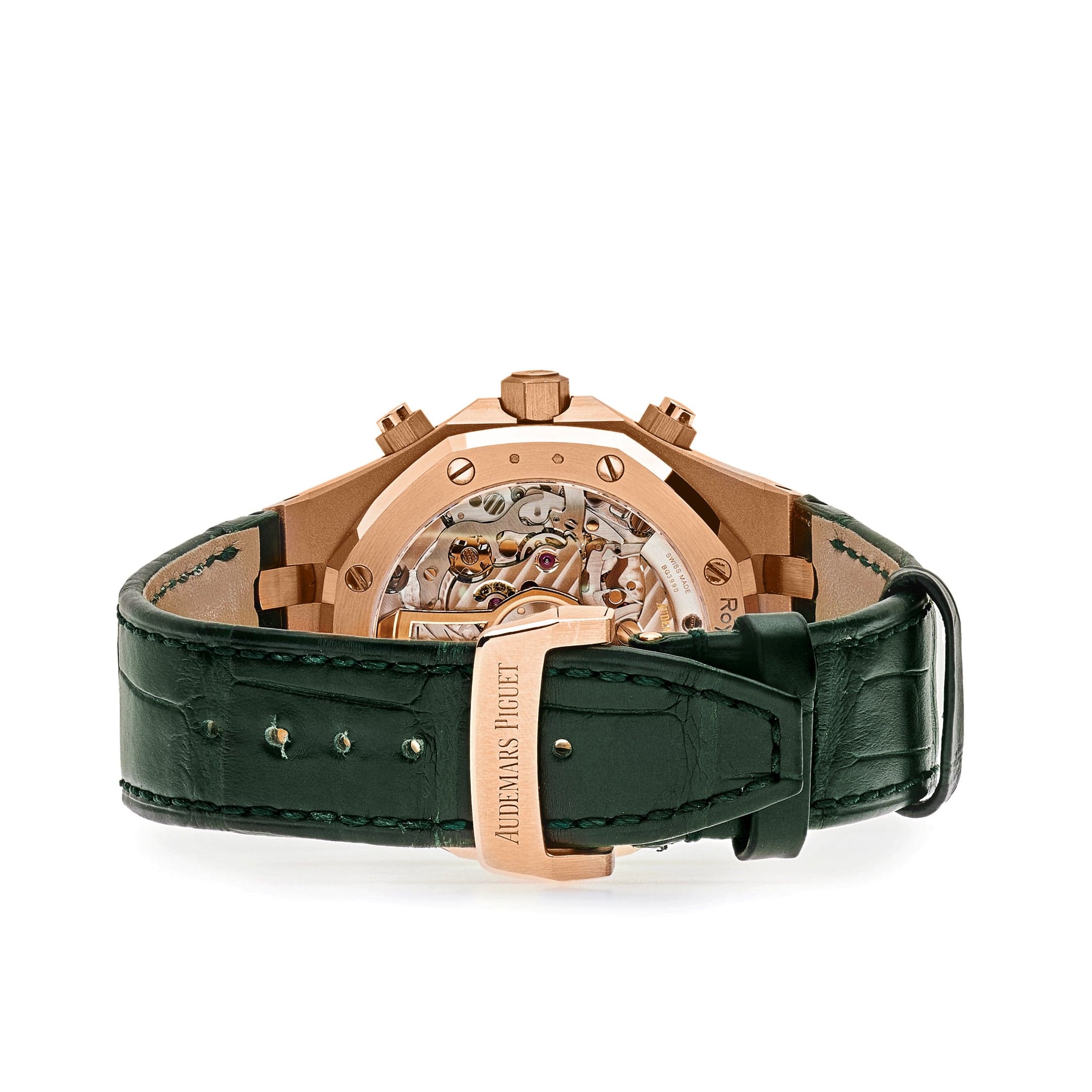 Audemars Piguet Royal Oak 26240OR.OO.D404CR.01 Chronograph '50th Anniversary' Rose Gold Green Dial view 4