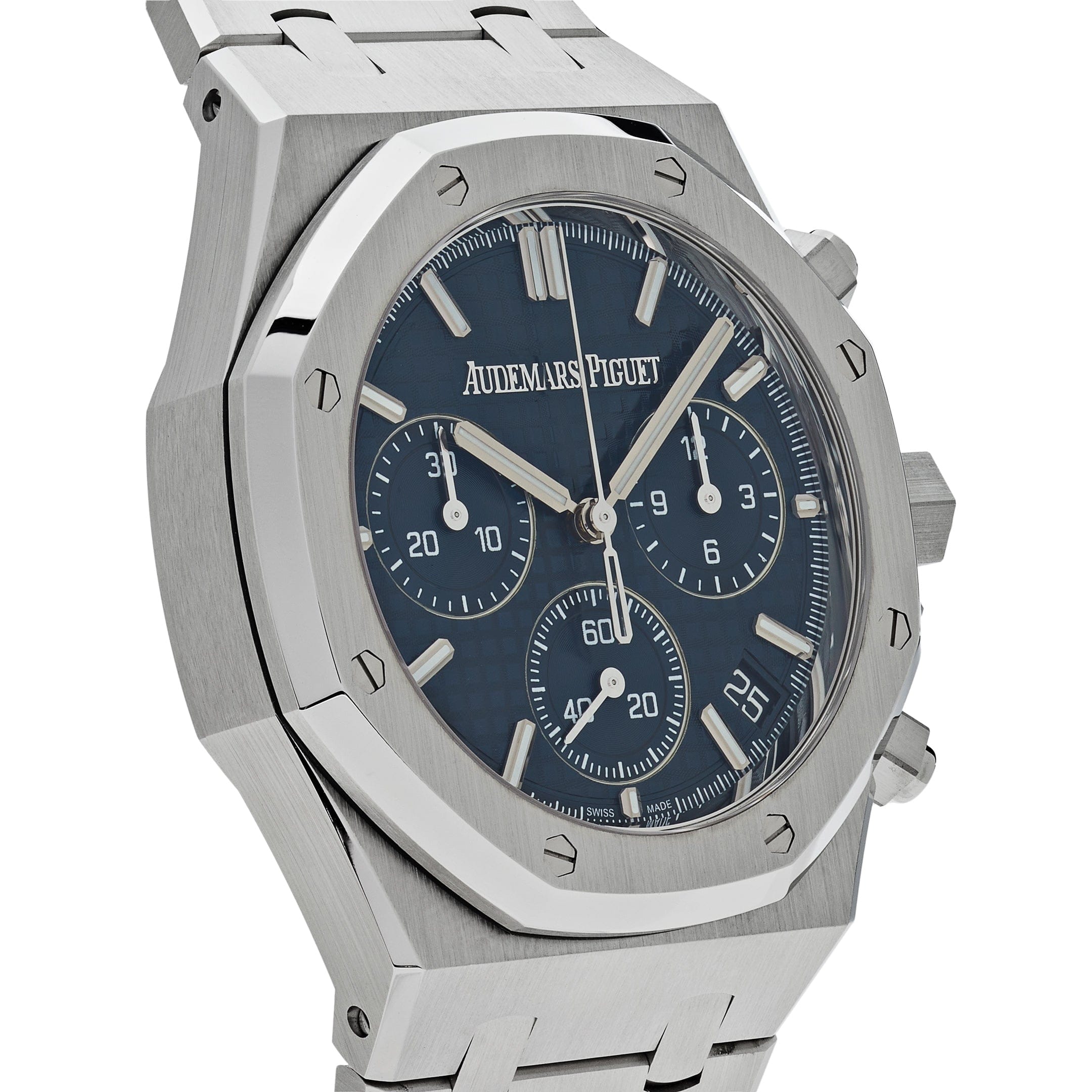 Audemars Piguet Royal Oak 26240ST.OO.1320ST.01 Selfwinding Chronograph '50th Anniversary' Stainless Steel Blue Dial view 3