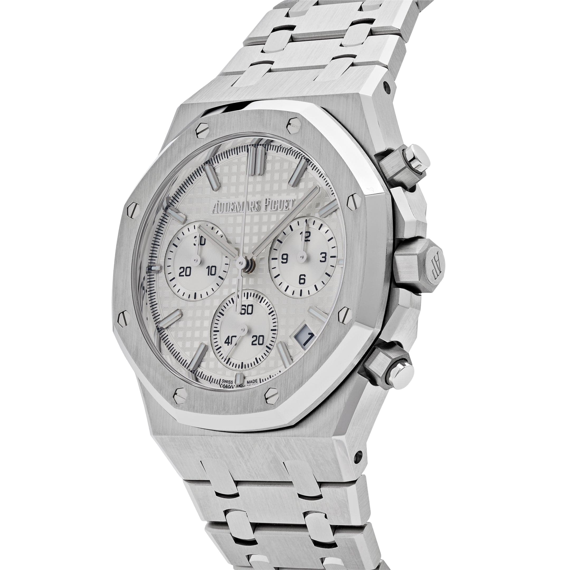 Audemars Piguet Royal Oak 26240ST.OO.1320ST.03 Selfwinding Chronograph '50th Anniversary' Stainless Steel White Dial view 3