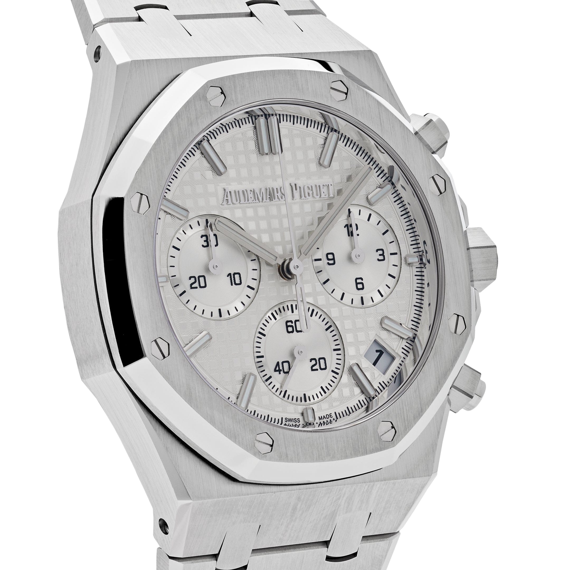 Audemars Piguet Royal Oak 26240ST.OO.1320ST.03 Selfwinding Chronograph '50th Anniversary' Stainless Steel White Dial view 5