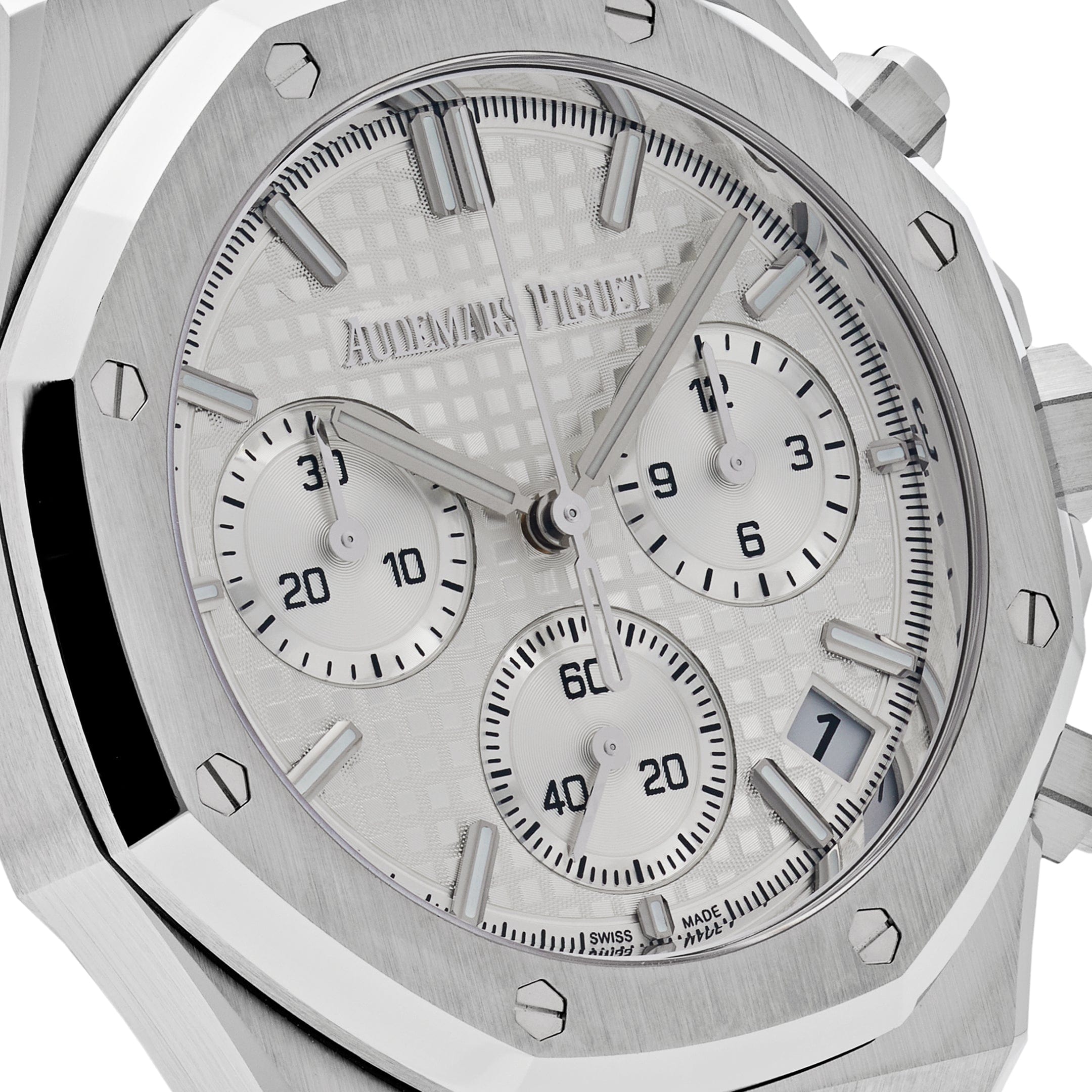 Audemars Piguet Royal Oak 26240ST.OO.1320ST.03 Selfwinding Chronograph '50th Anniversary' Stainless Steel White Dial view 4