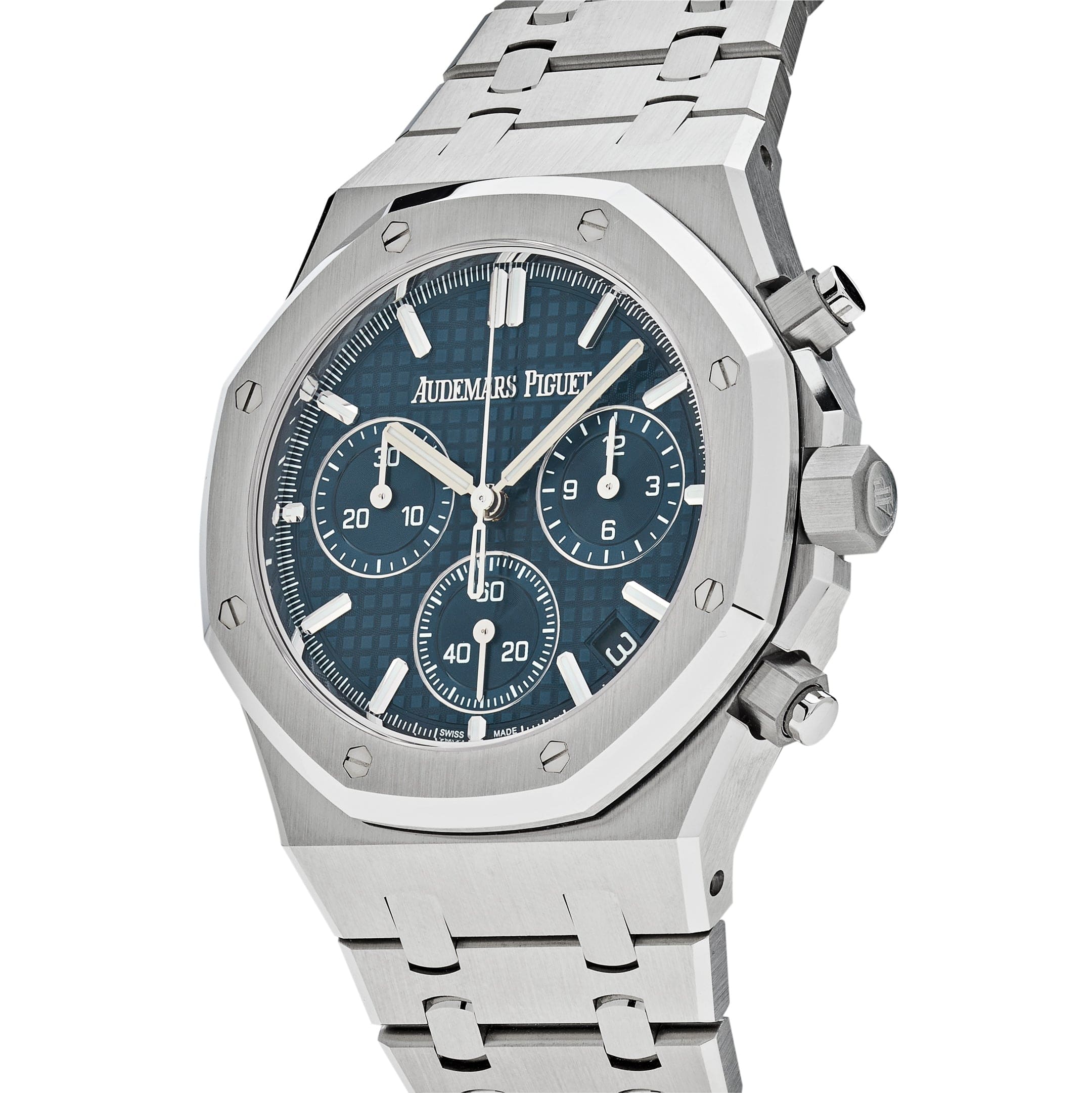 Audemars Piguet Royal Oak 26240ST.OO.1320ST.05 Selfwinding Chronograph Steel Blue Dial (2023) view 3