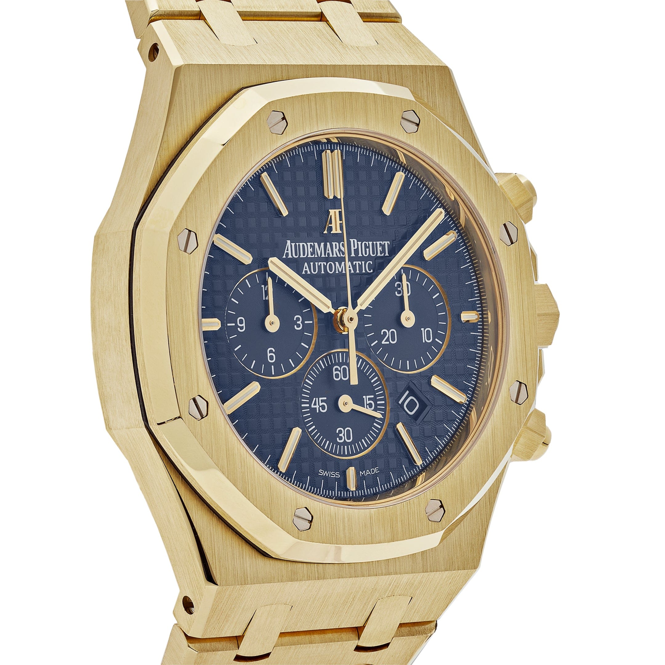 Audemars Piguet Royal Oak 26320BA.OO.1220BA.02 Chronograph Yellow Gold Blue Dial (2016) view 4