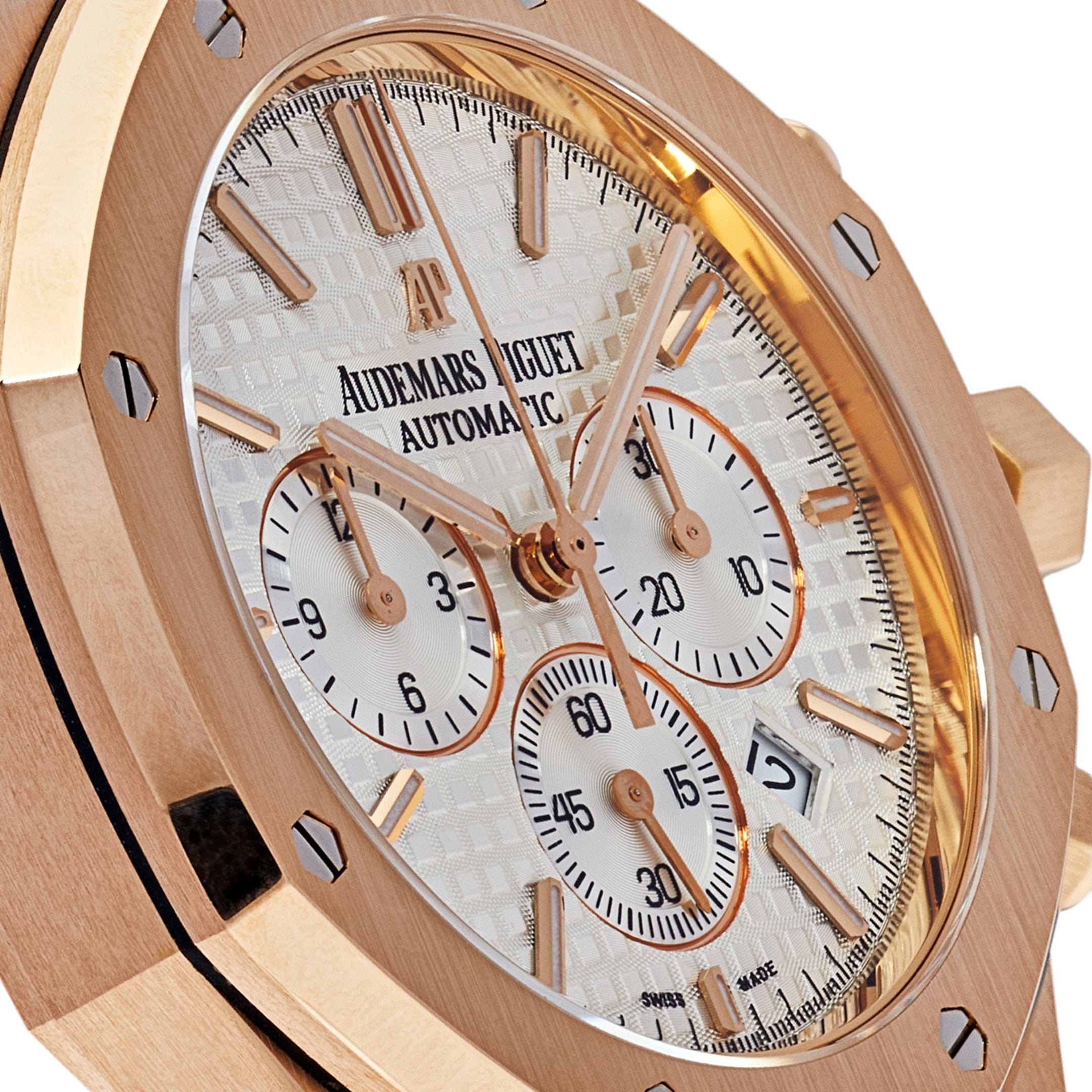 Audemars Piguet Royal Oak 26320OR.OO.D088CR.01 Chronograph Rose Gold Silver Dial view 5
