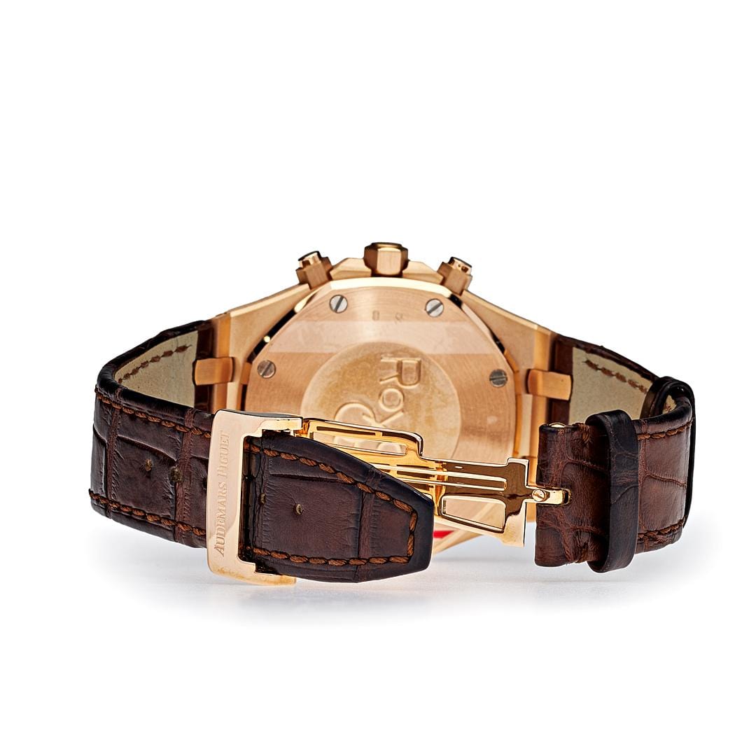 Audemars Piguet Royal Oak 26320OR.OO.D088CR.01 Chronograph Rose Gold Silver Dial view 6