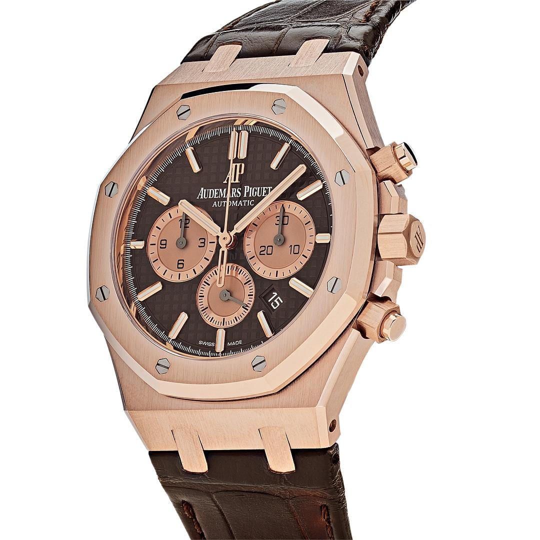 Audemars Piguet Royal Oak 26331OR.OO.D821CR.01 Selfwinding Chronograph Rose Gold Brown Dial (2020) view 2