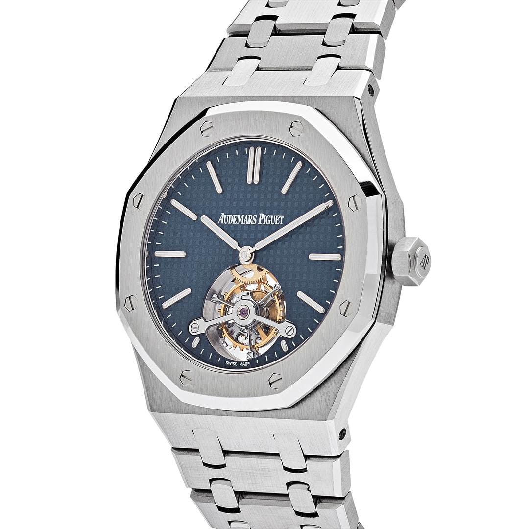 Audemars Piguet Royal Oak 26510ST.OO.1220ST.01 Tourbillon Extra-Thin Steel Blue Dial view 3