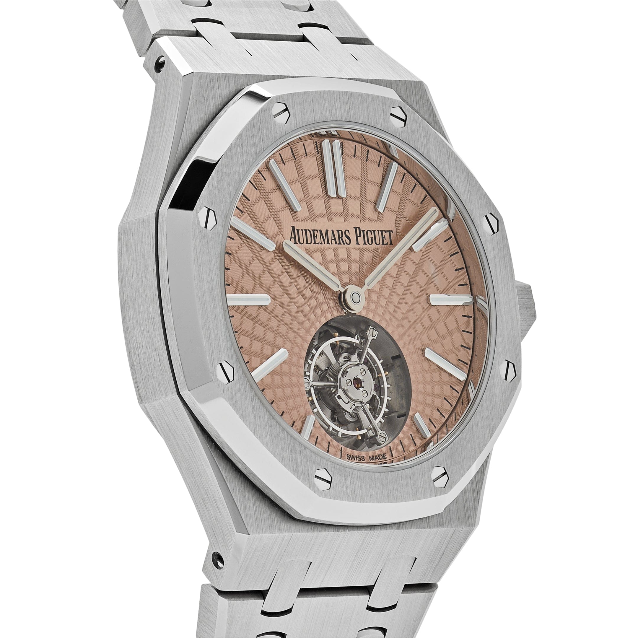 Audemars Piguet Royal Oak 26531TI.OO.1220TI.01 Selfwinding Flying Tourbillon Titanium Salmon Dial Limited Edition (2024) view 3