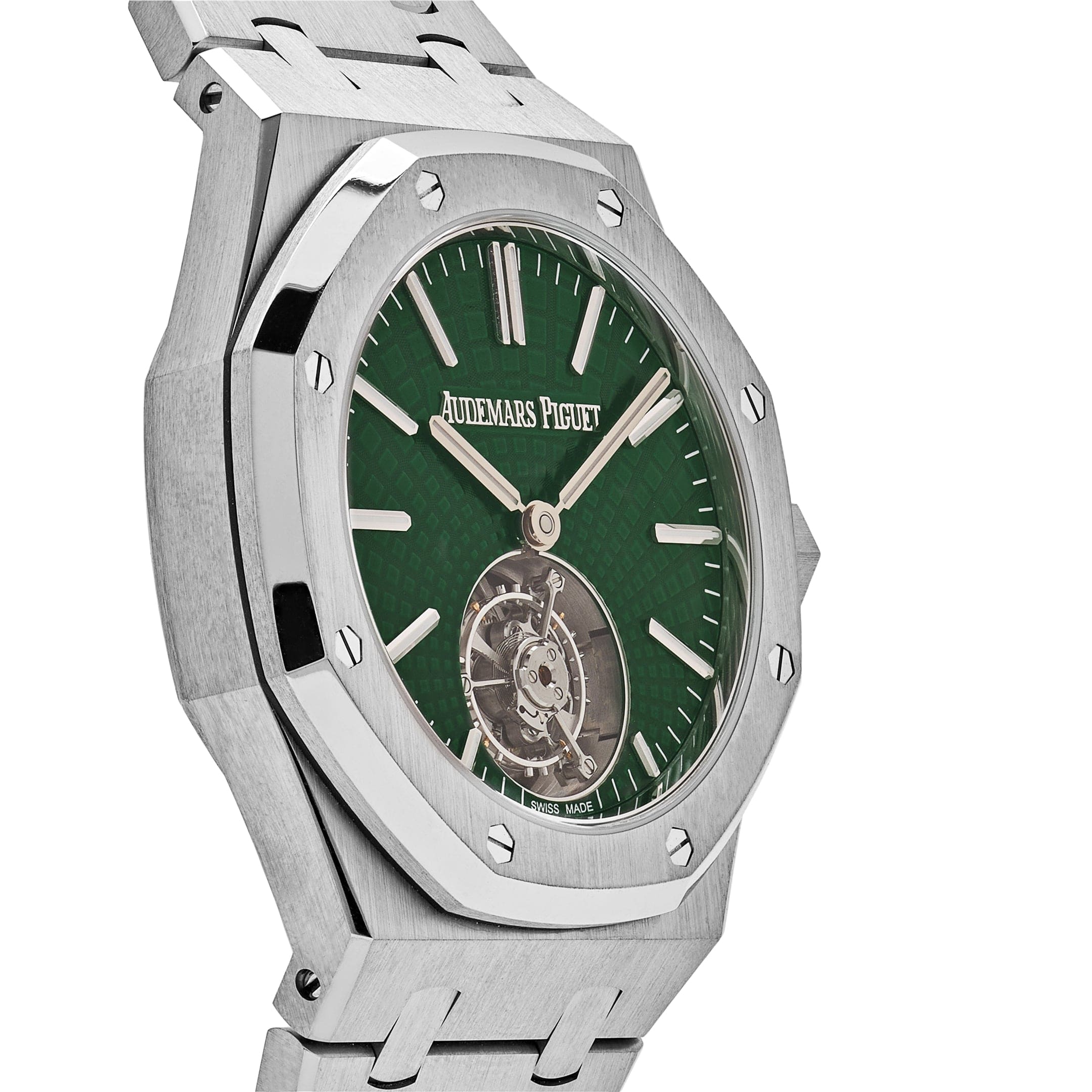 Audemars Piguet Royal Oak 26534TI.OO.1220TI.01 Selfwinding Flying Tourbillon Green Dial Limited Edition view 5