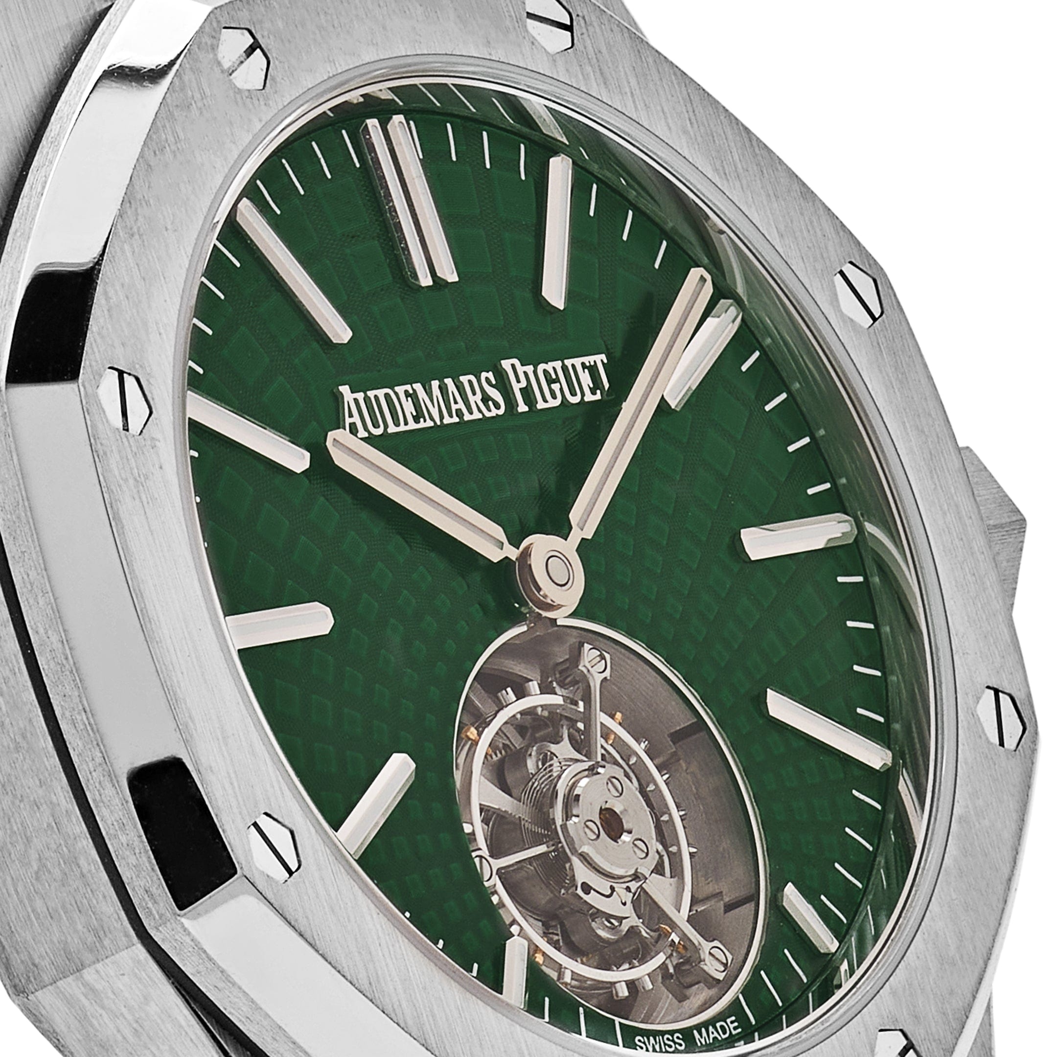 Audemars Piguet Royal Oak 26534TI.OO.1220TI.01 Selfwinding Flying Tourbillon Green Dial Limited Edition view 4