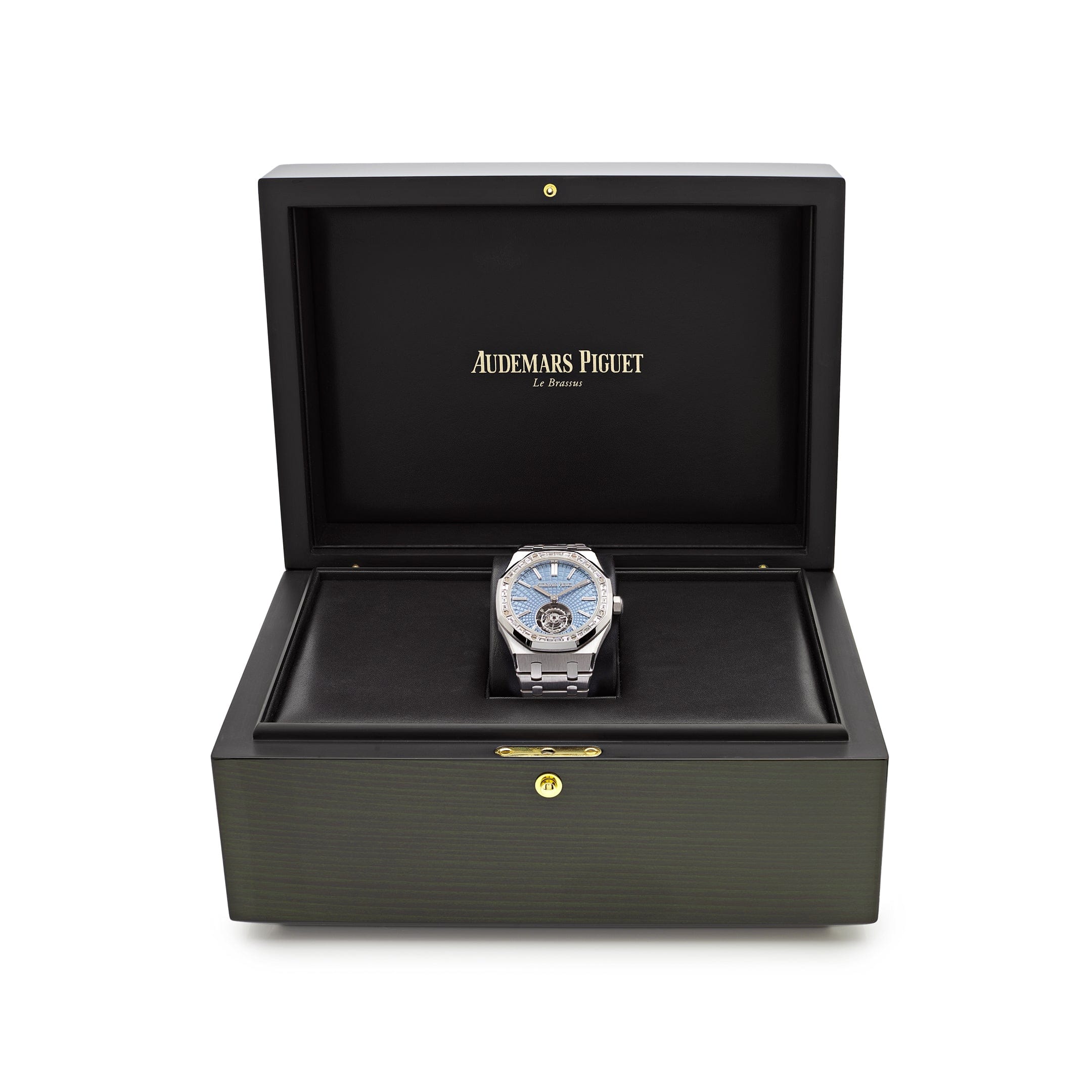 Audemars Piguet Royal Oak 26535PT.ZZ.1220PT.01 Selfwinding Flying Tourbillon Platinum Light Blue Dial view 6