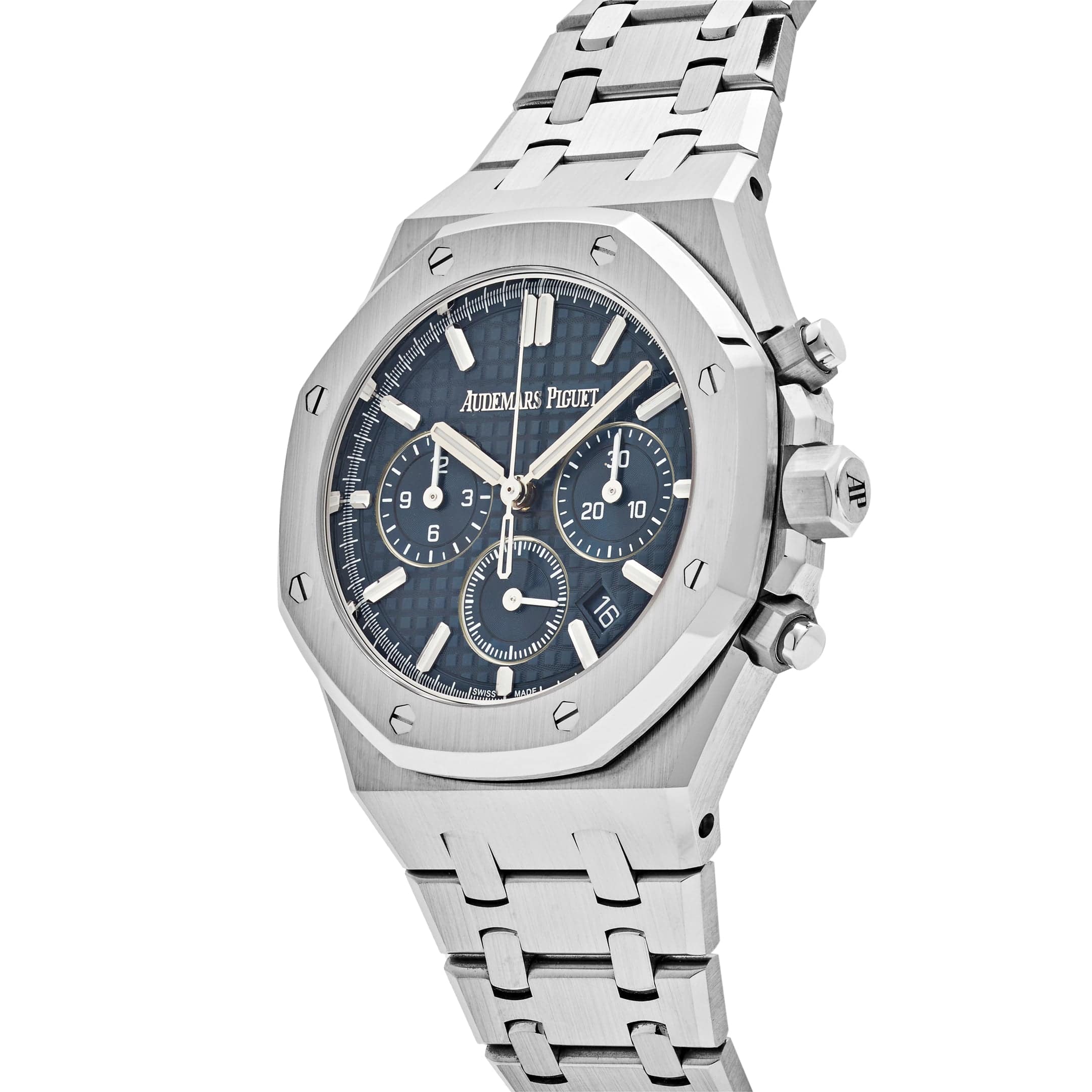 Audemars Piguet Royal Oak 26715ST.OO.1356ST.01 Selfwinding Chronograph Stainless Steel Blue Dial (2022) view 3