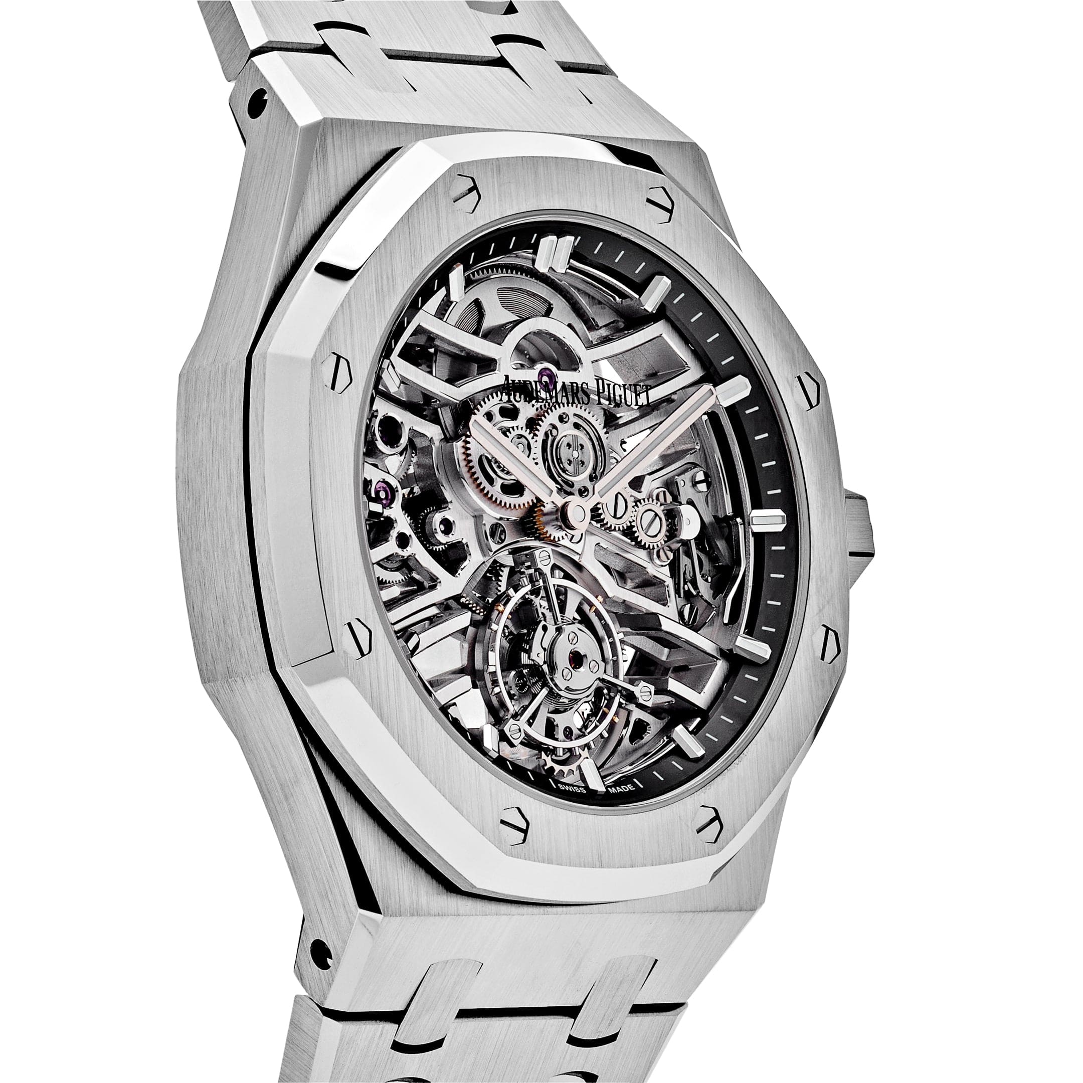 Audemars Piguet Royal Oak 26735ST.OO.1320ST.01 '50th Anniversary' Flying Tourbillon Stainless Steel Openworked view 4
