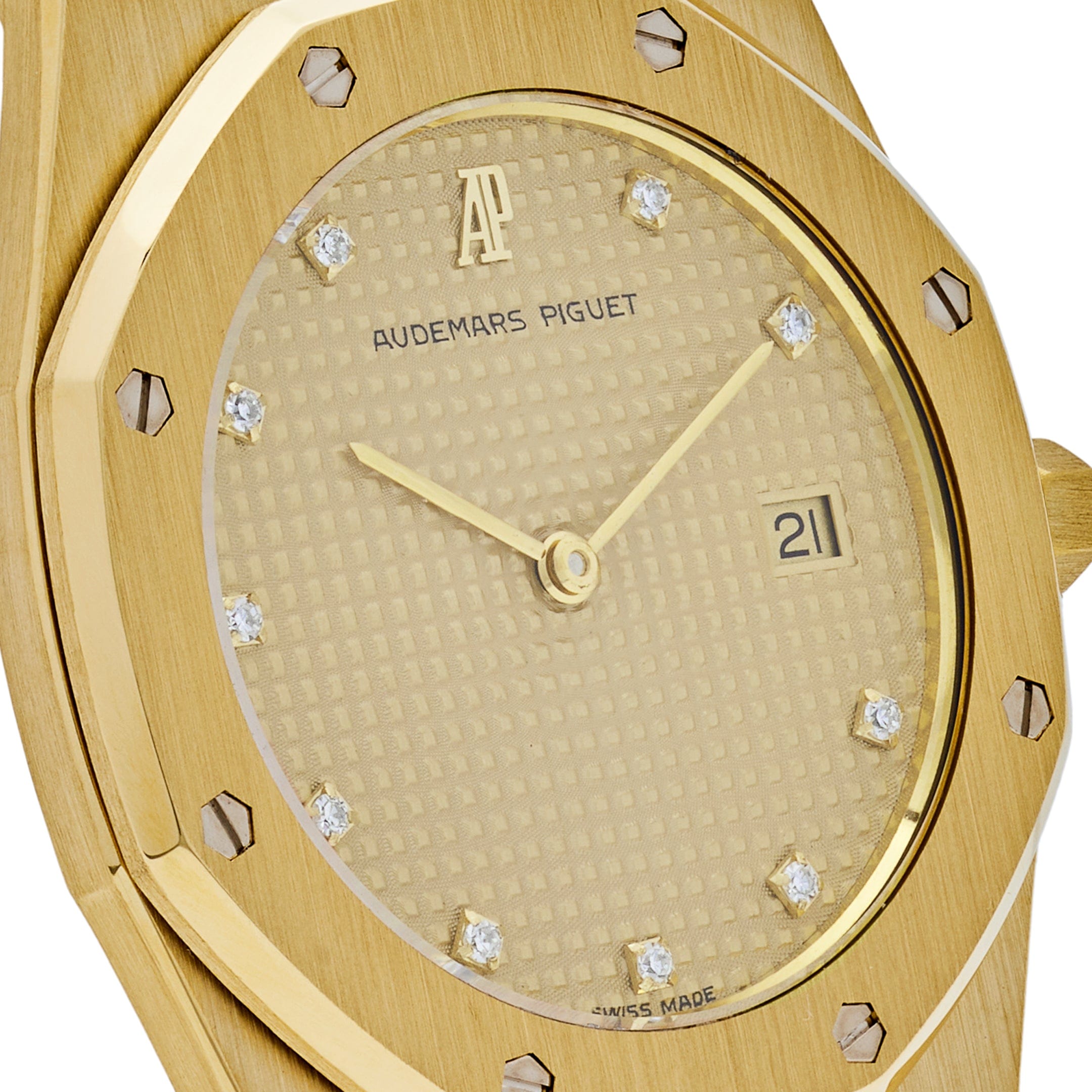 Audemars Piguet Royal Oak 56175BA Vintage Yellow Gold Champagne Dial view 5