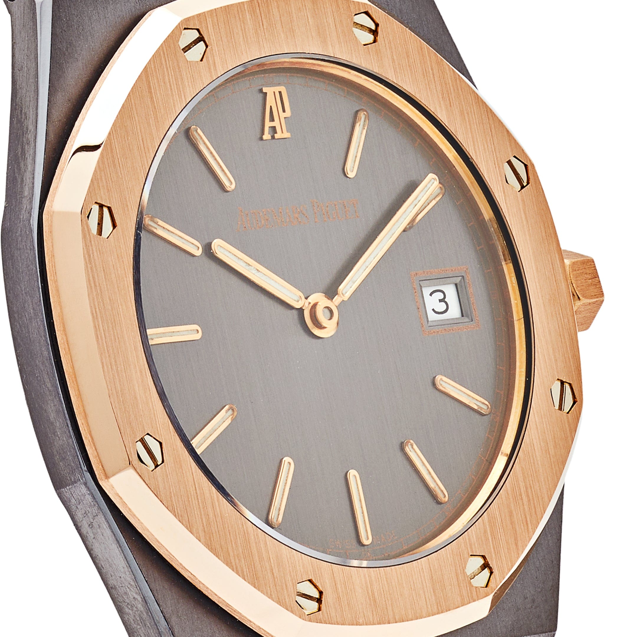 Audemars Piguet Royal Oak 56175TR.0.0789TR Two-Toned Tantalum Rose Gold Slate Dial (2000) view 5
