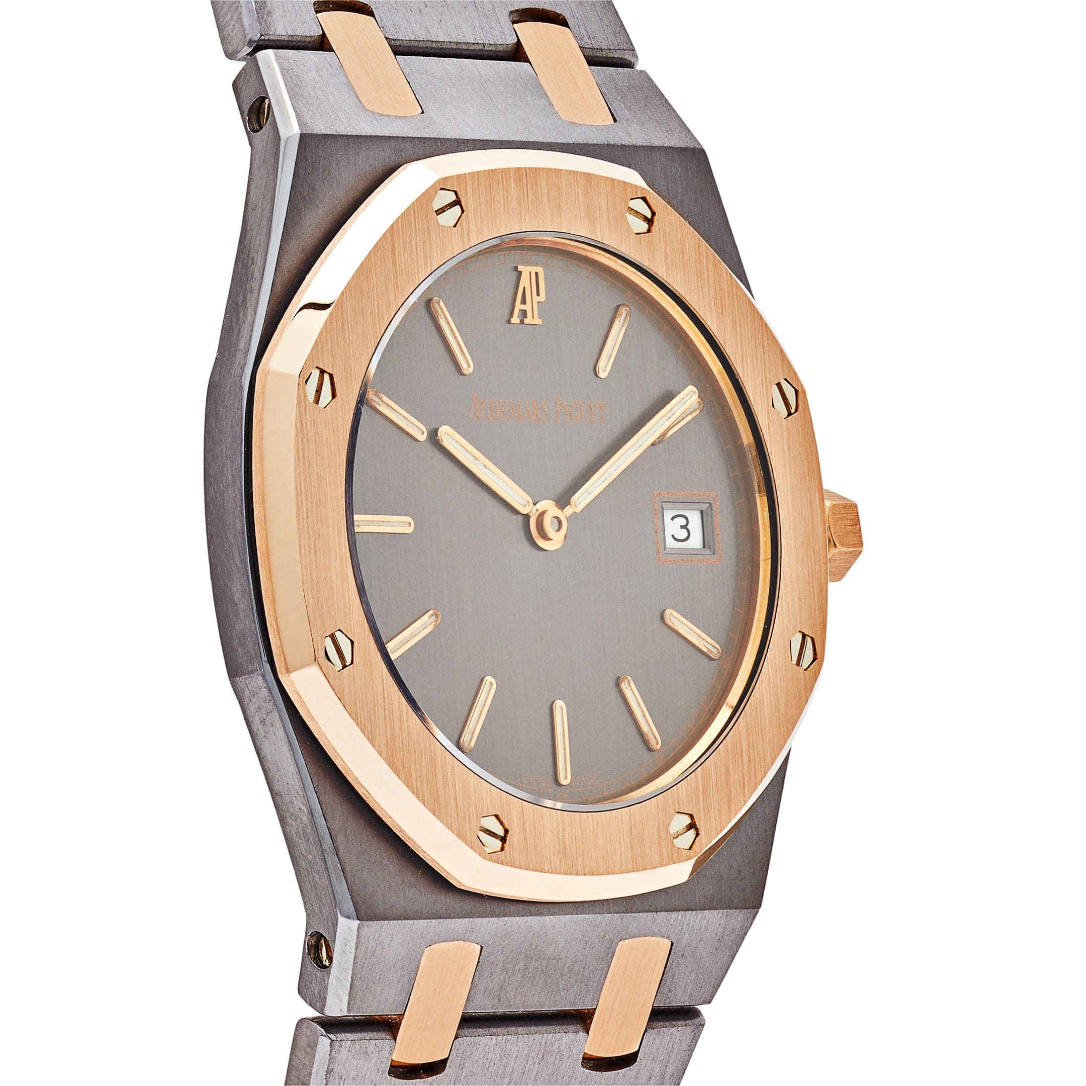 Audemars Piguet Royal Oak 56175TR.0.0789TR Two-Toned Tantalum Rose Gold Slate Dial (2000) view 4