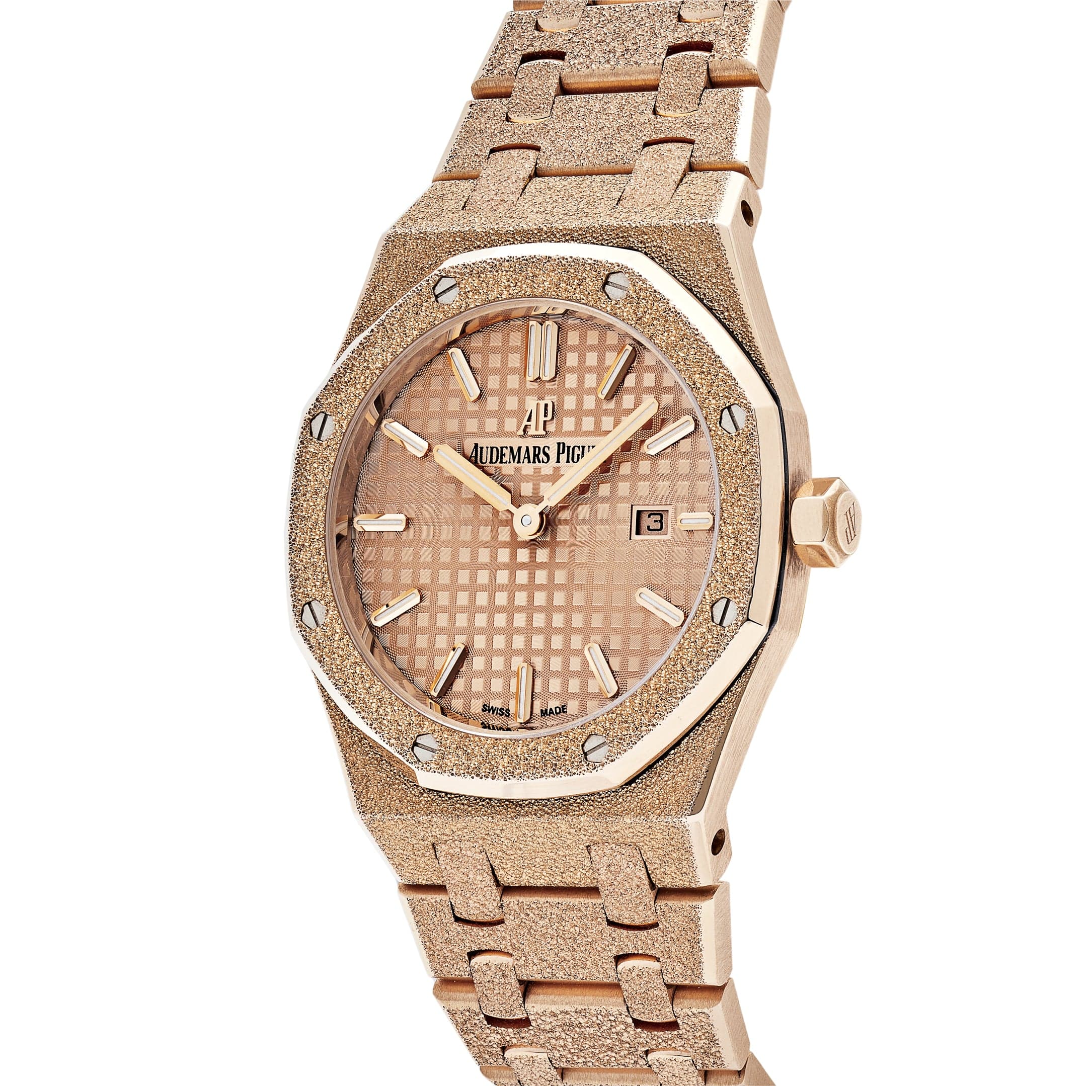Audemars Piguet Royal Oak 67653OR.GG.1263OR.02 Lady Quartz Frosted Rose Gold view 3