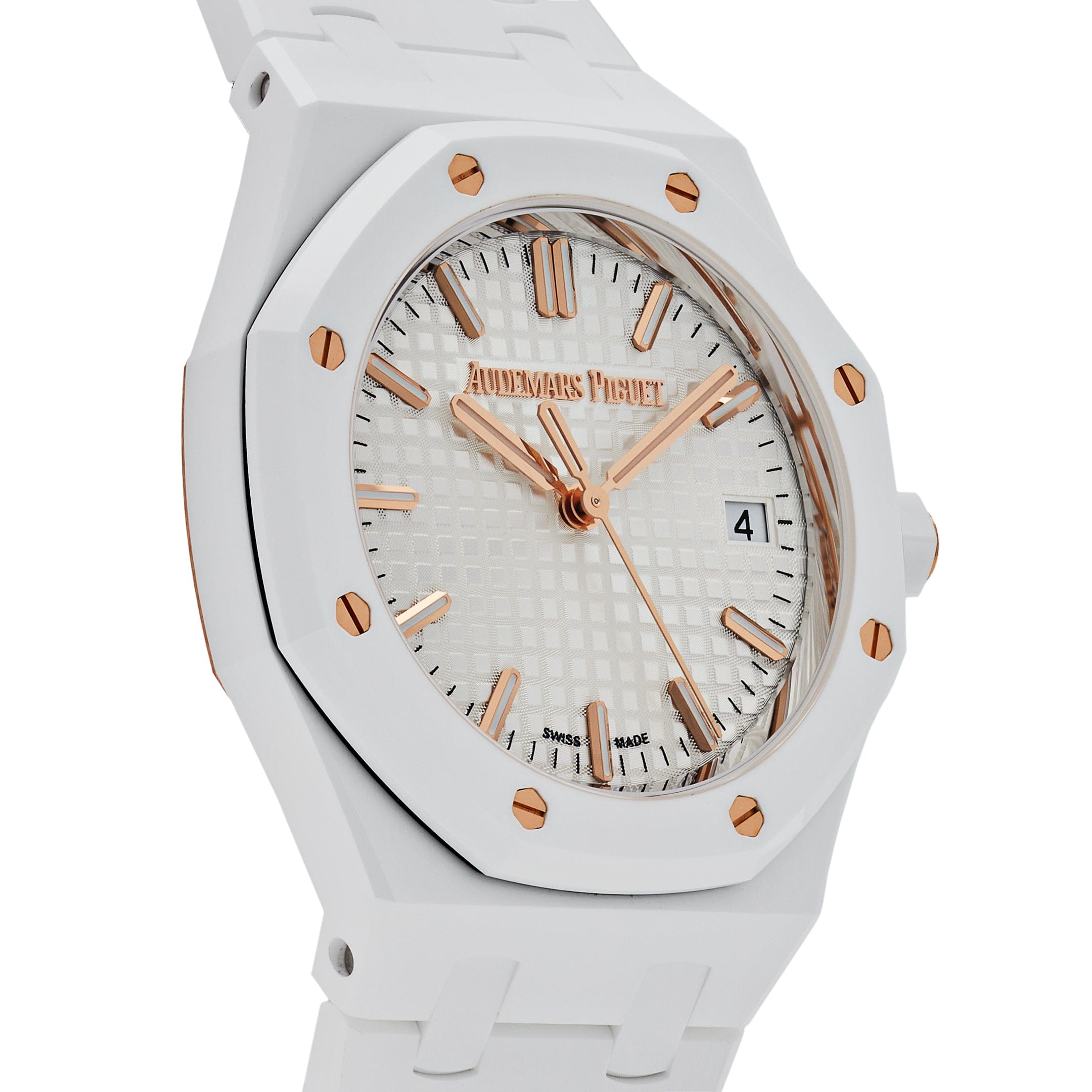 Audemars Piguet Royal Oak 77350CB.OO.1266CB.01 White Ceramic (2023) view 4