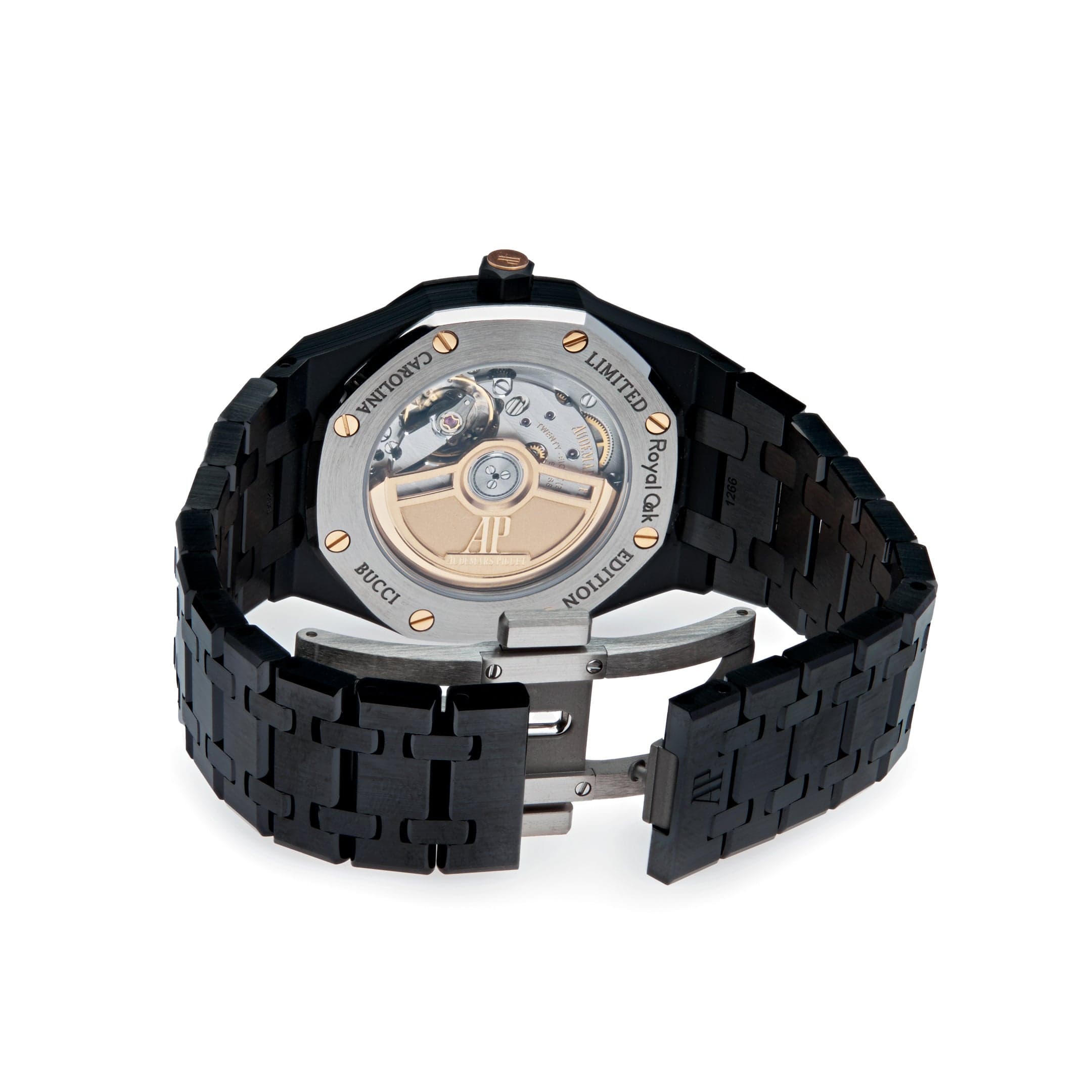 Audemars Piguet Royal Oak 77350CE.OO.1266CE.02.A Selfwinding 'Carolina Bucci' Black Ceramic Rainbow Dial Limited Edition (2022) view 4