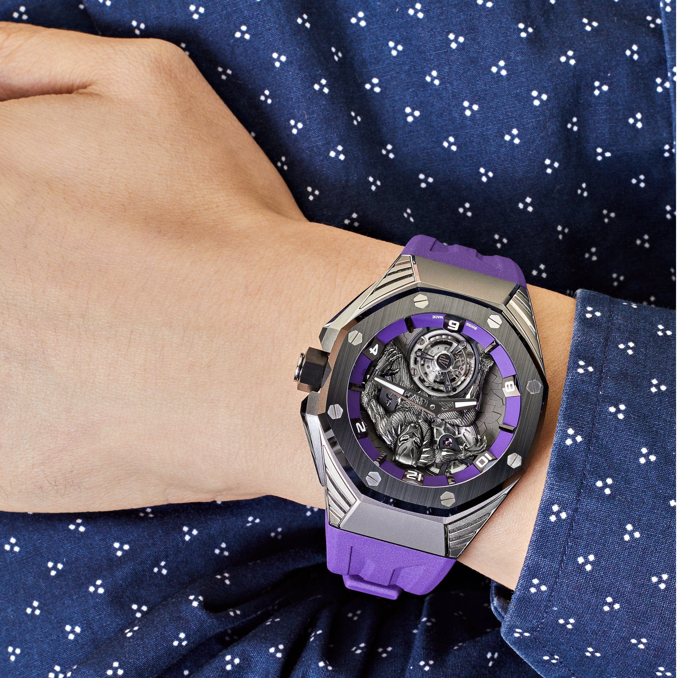 Audemars Piguet Royal Oak Concept 26620IO.OO.D077CA.01 'Black Panther' Flying Tourbillon Limited Edition view 2