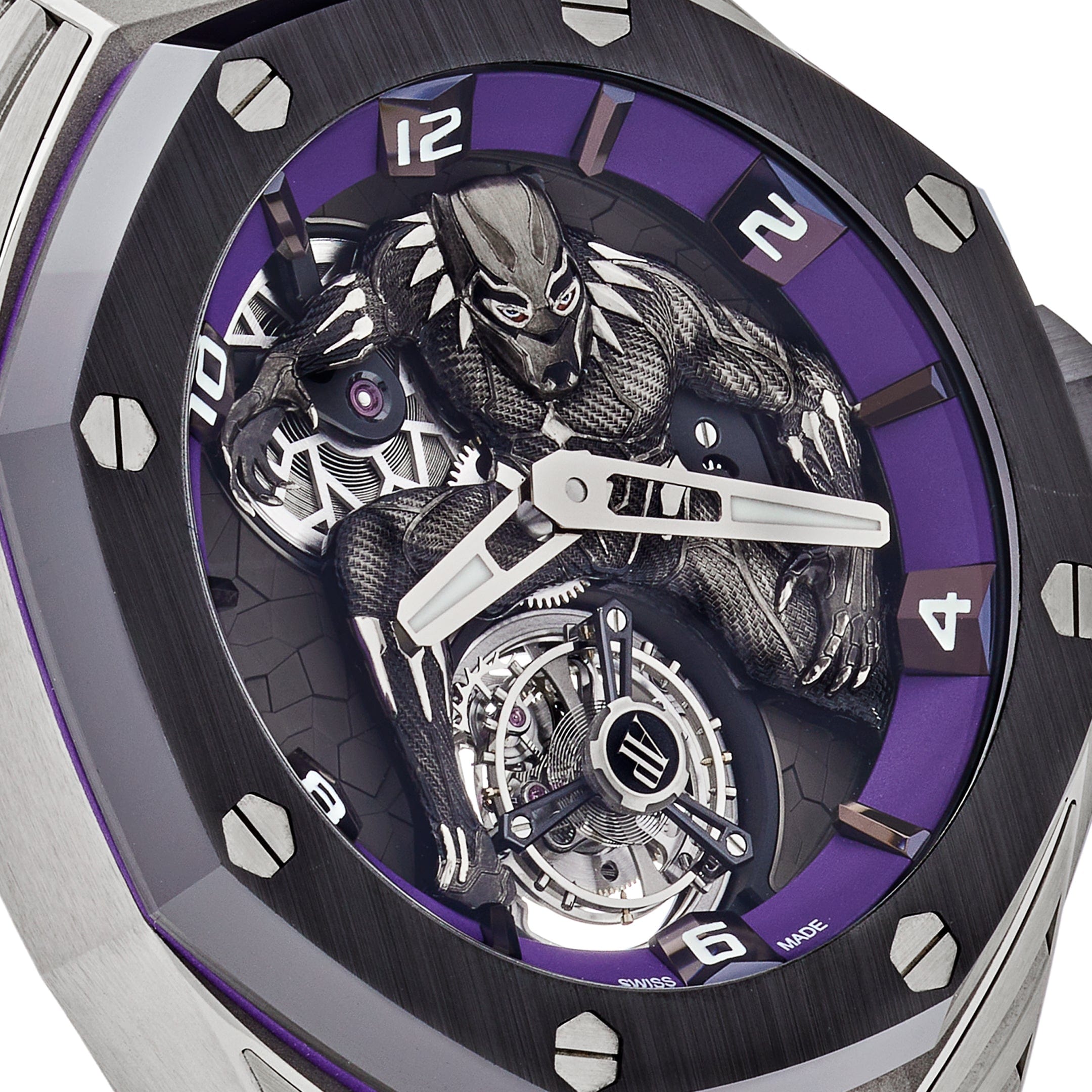 Audemars Piguet Royal Oak Concept 26620IO.OO.D077CA.01 'Black Panther' Flying Tourbillon Limited Edition view 5