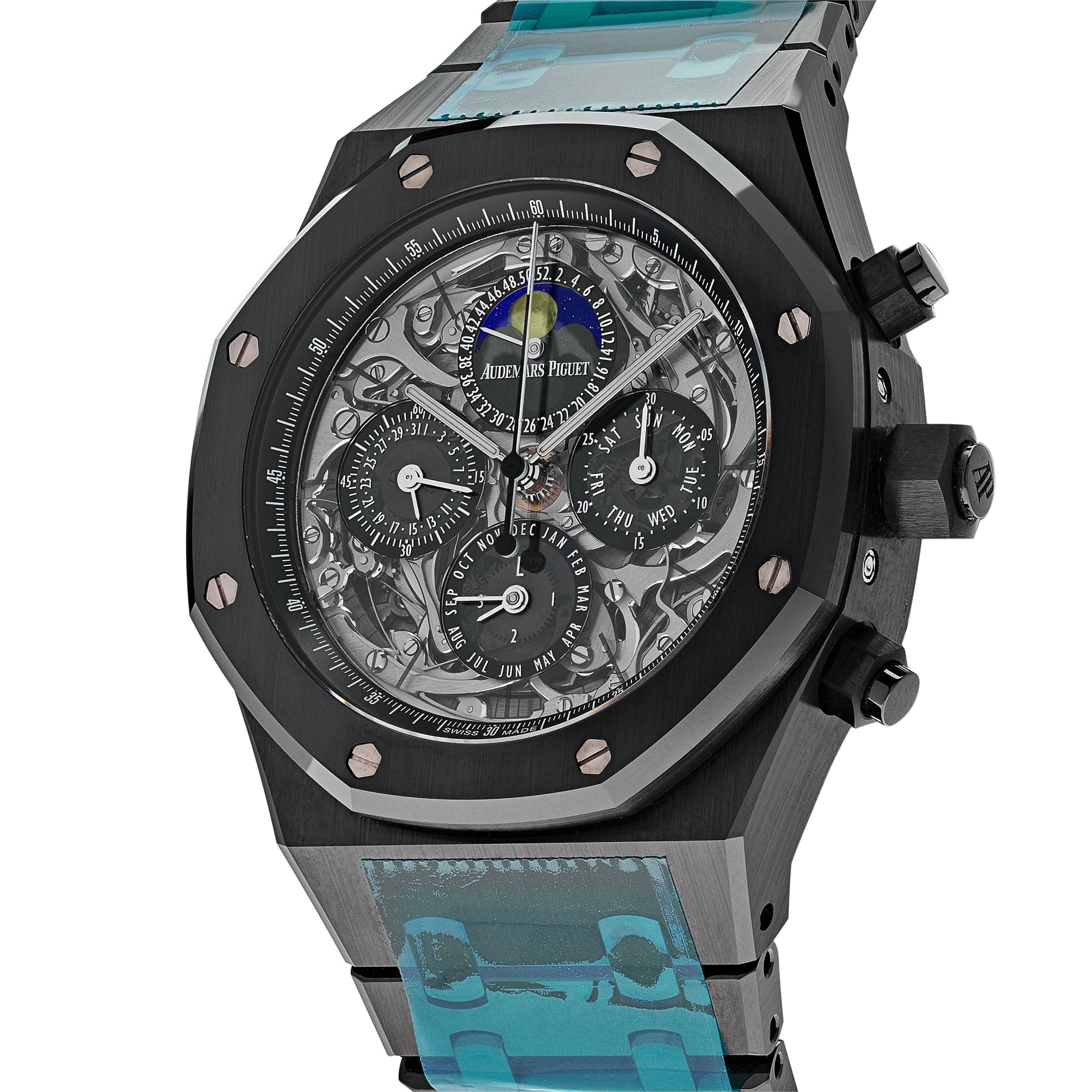Audemars Piguet Royal Oak 26605CE.00.1248CE.98 Grand Complications Perpetual Calendar Black Ceramic view 2